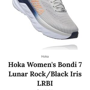 Hoka Women's Bondi 7 Running Shoes - Gray and Black